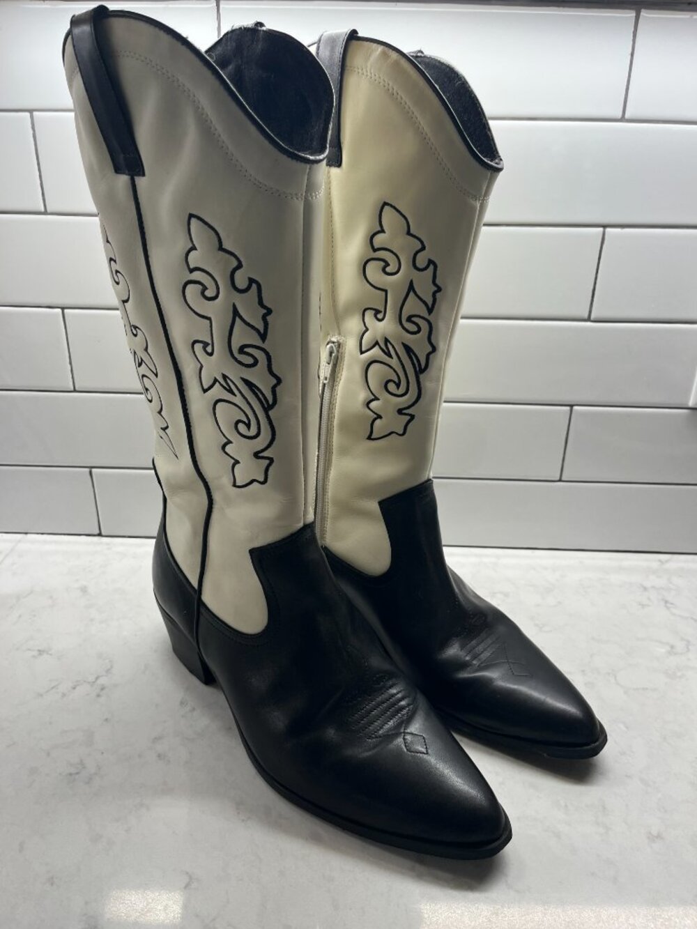 Men's ASOS DESIGN Western Heeled Boots, Size 12